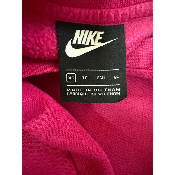 Nike Mens XS Fuchsia Crewneck Sweatshirt Pink Casual Pullover - Picture 3 of 9